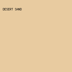 E8CBA0 - Desert Sand color image preview