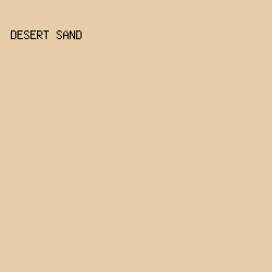 E8CDA9 - Desert Sand color image preview