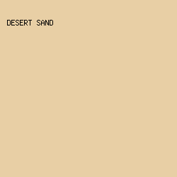 E8CFA5 - Desert Sand color image preview