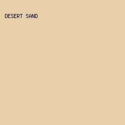 E8CFA9 - Desert Sand color image preview