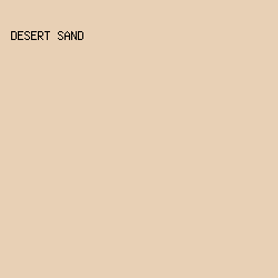 E8D0B5 - Desert Sand color image preview