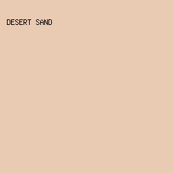 E9CAB2 - Desert Sand color image preview