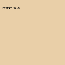 E9CFA8 - Desert Sand color image preview