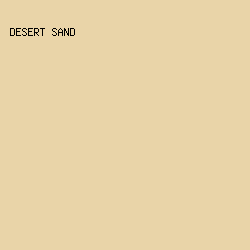 E9D4A8 - Desert Sand color image preview