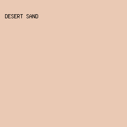 EAC9B4 - Desert Sand color image preview
