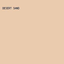 EBCBAE - Desert Sand color image preview