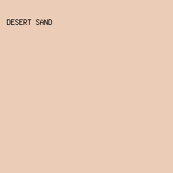 EBCCB7 - Desert Sand color image preview