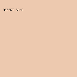 EDC9AF - Desert Sand color image preview