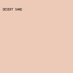 EDC9B7 - Desert Sand color image preview