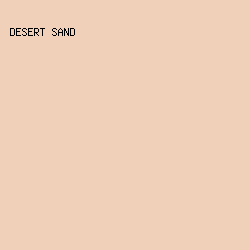 F0D0B8 - Desert Sand color image preview