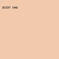 F3C9AD - Desert Sand color image preview