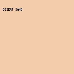 F3CCAB - Desert Sand color image preview