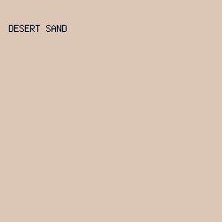 dcc7b6 - Desert Sand color image preview