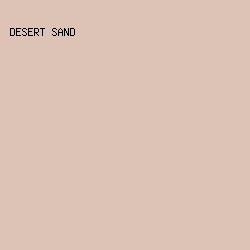 ddc3b6 - Desert Sand color image preview