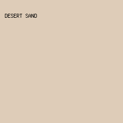 deccb8 - Desert Sand color image preview