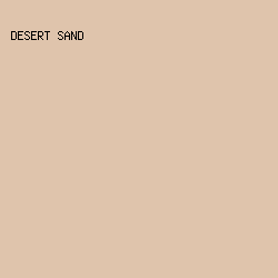 dfc4ac - Desert Sand color image preview