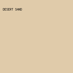 e0cbaa - Desert Sand color image preview
