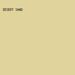 e0d39c - Desert Sand color image preview