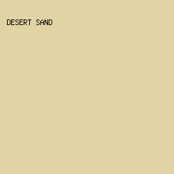 e0d4a5 - Desert Sand color image preview