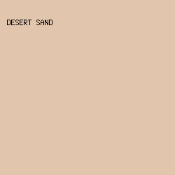 e1c5ad - Desert Sand color image preview