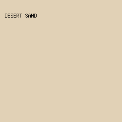 e1d1b6 - Desert Sand color image preview