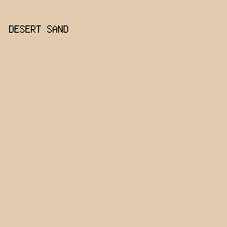 e2caae - Desert Sand color image preview