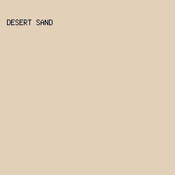 e2d0b9 - Desert Sand color image preview