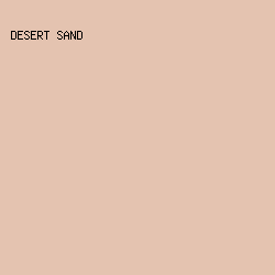 e4c3b0 - Desert Sand color image preview