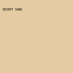 e4cba3 - Desert Sand color image preview