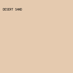 e5caaf - Desert Sand color image preview