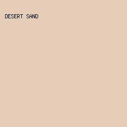 e5cdb8 - Desert Sand color image preview