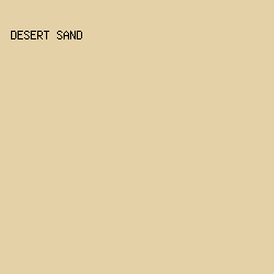 e5d1a8 - Desert Sand color image preview