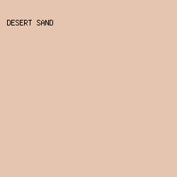 e6c5b0 - Desert Sand color image preview