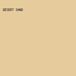 e6cb9d - Desert Sand color image preview