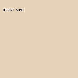 e6d2b7 - Desert Sand color image preview