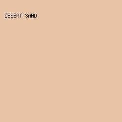 e7c4a8 - Desert Sand color image preview