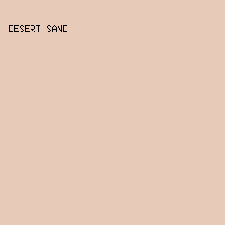 e8cab9 - Desert Sand color image preview