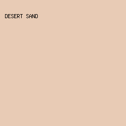 e8cbb5 - Desert Sand color image preview