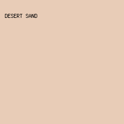 e8ccb7 - Desert Sand color image preview