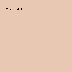 e9c8b3 - Desert Sand color image preview