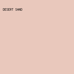 e9c8bc - Desert Sand color image preview