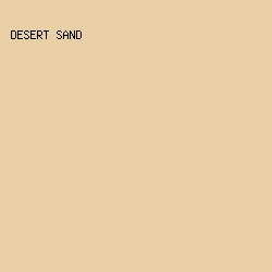 e9d0a4 - Desert Sand color image preview