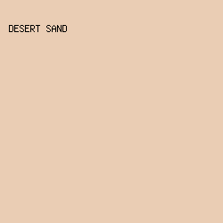 eacdb4 - Desert Sand color image preview