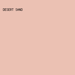 ebc1b3 - Desert Sand color image preview