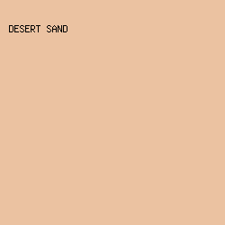 ebc2a1 - Desert Sand color image preview