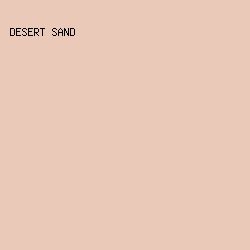 ebc9b9 - Desert Sand color image preview