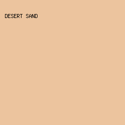 ecc49e - Desert Sand color image preview