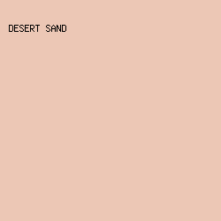 ecc7b5 - Desert Sand color image preview