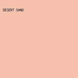 f4c0ac - Desert Sand color image preview