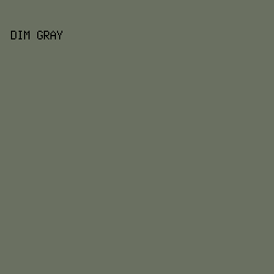 6A7061 - Dim Gray color image preview
